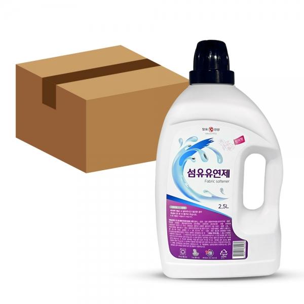 말표 희드라 대용량 섬유유연제 장미향 2.5L 4개