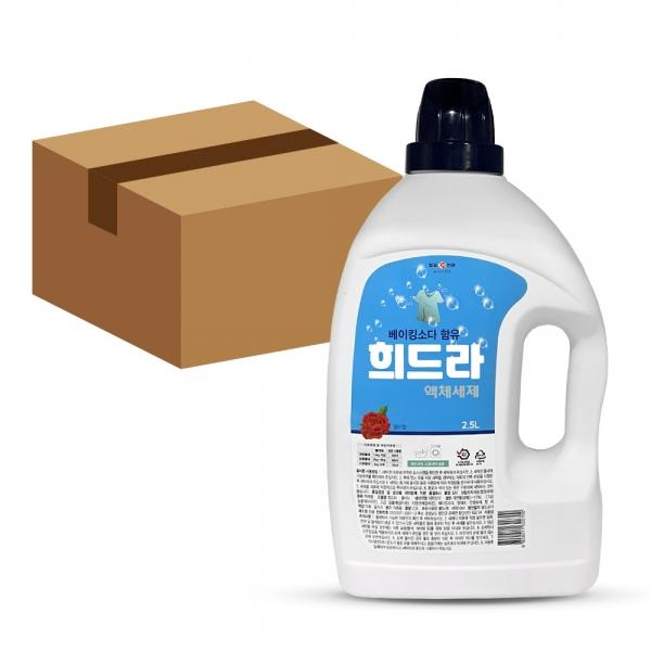 말표 희드라 베이킹소다 액체 세제 일반 드럼 겸용 장미향 2.5L 4개