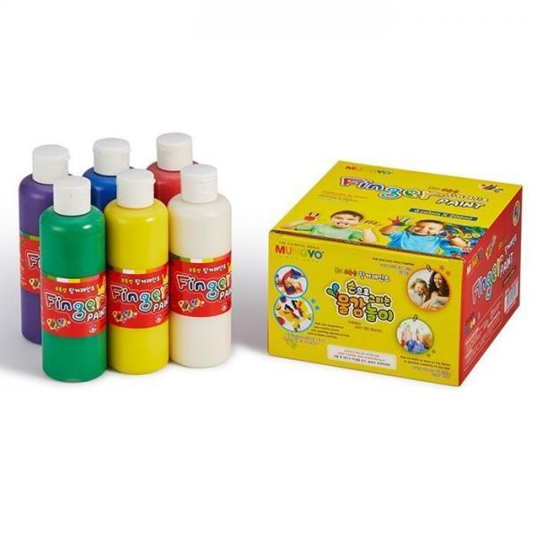16000 핑거 페인트 물감 튜브타입 200ml 6색 세트
