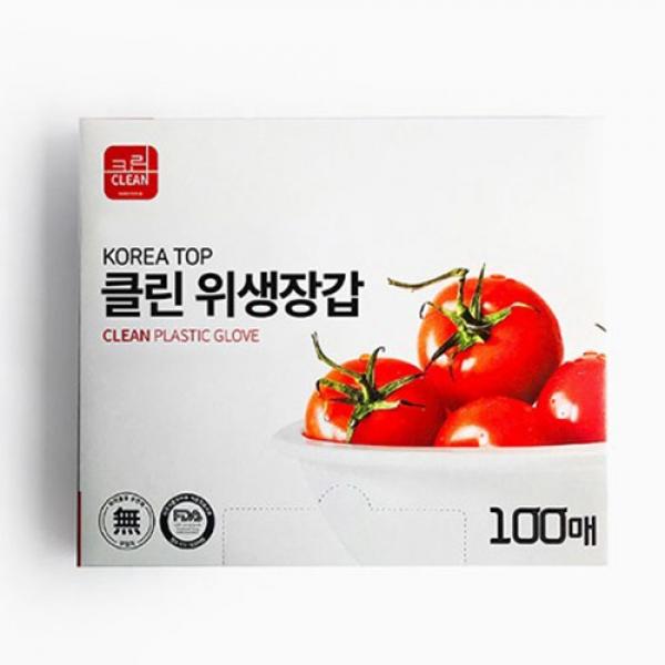 408F]  클린 위생 장갑 100매 (6개세트)