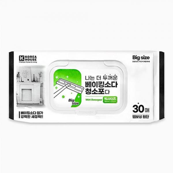 472D]  나는 더 두꺼운 베이킹소다 청소포다 캡 30매 대형 (4개세트)