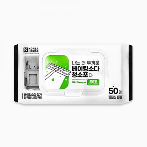 457D]  나는 더 두꺼운 베이킹소다 청소포다 캡 50매 중형 (4개세트)