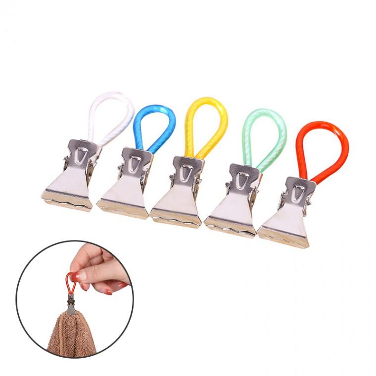 주방 싱크대 타올 행주 고정 스트랩 클립 5P DD-10590