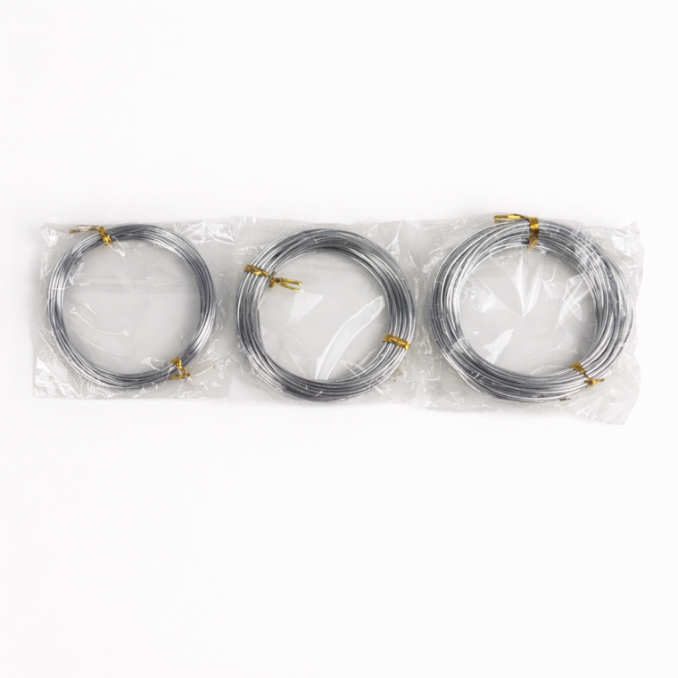알루미늄 공예 와이어 DIY 철사공예 재료 니트레터링 마크라메 키링 만들기 공예용 철사 1mm 1.5mm 2mm