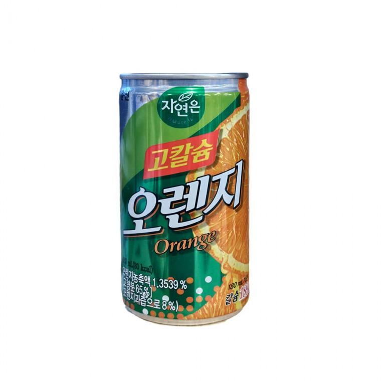 웅진 자연은 오렌지캔 180ml 오렌지주스