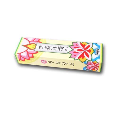 연꽃 신성양초 6입 -J/양초/캔들/아로마/소원성취