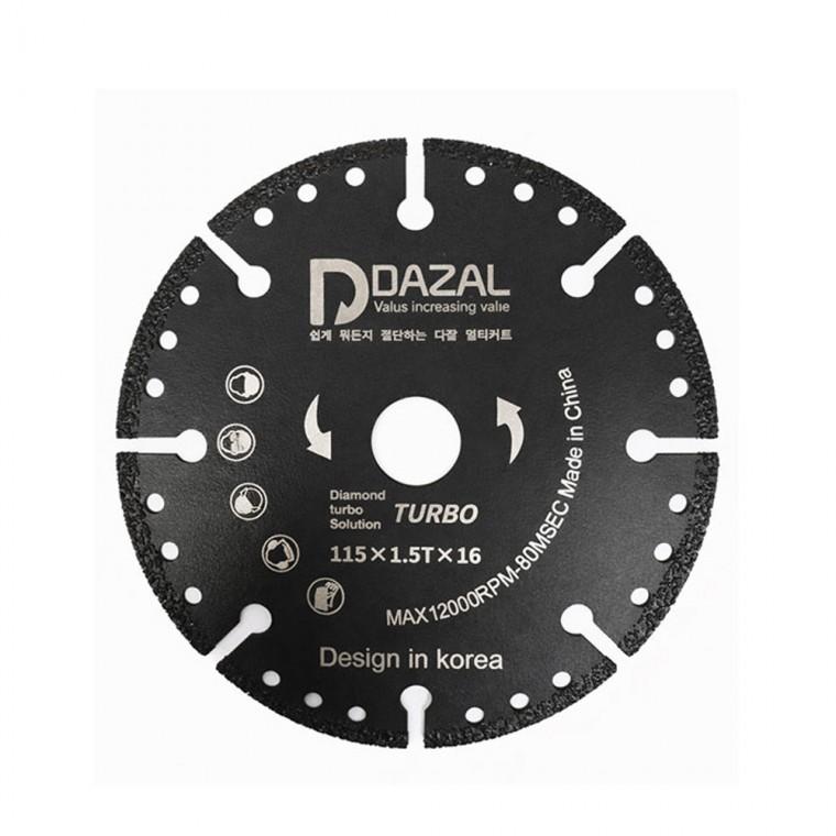 DAZAL 다용도 멀티커터 4.5인치 피삭재 절단 블레이드 그라인더날