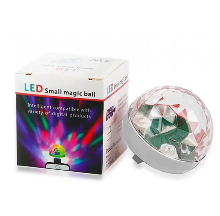 미니 USB LED 조명 디스코 DJ 미러볼 프로젝터 자동차 파티 할로윈 휴대폰용