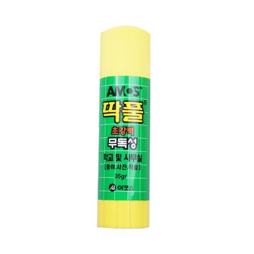 AMOS딱풀 35gr 12EA-O /본드/접착제/고체풀/문구용품