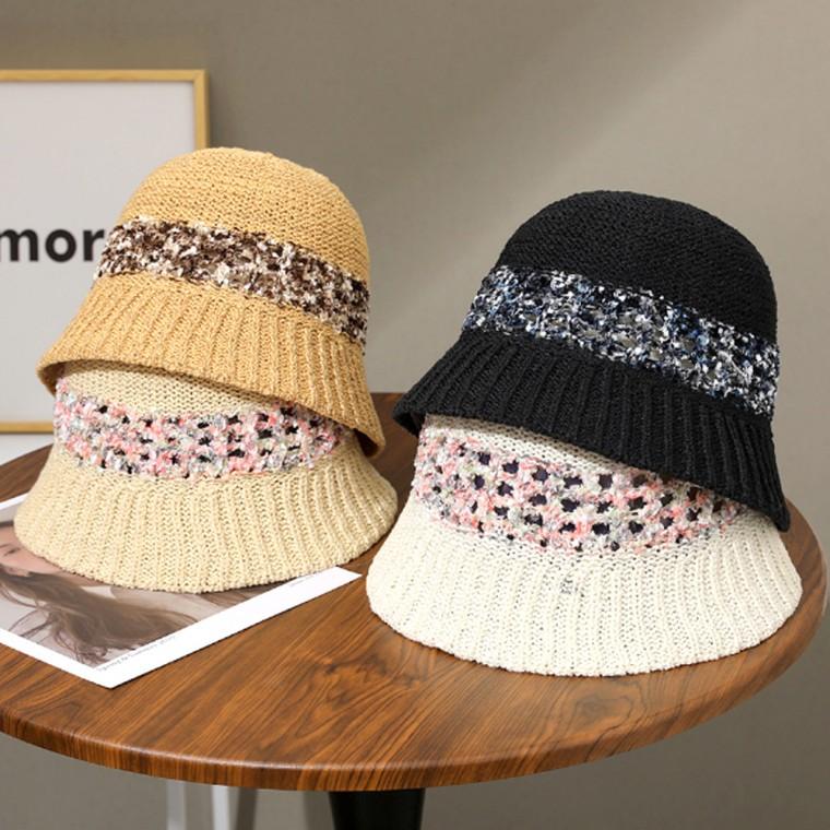 준캡 사계절 성인모자 보카시포인트 벙거지 돌돌이 밀짚모자 가림막 여성 여자 모자 버킷햇