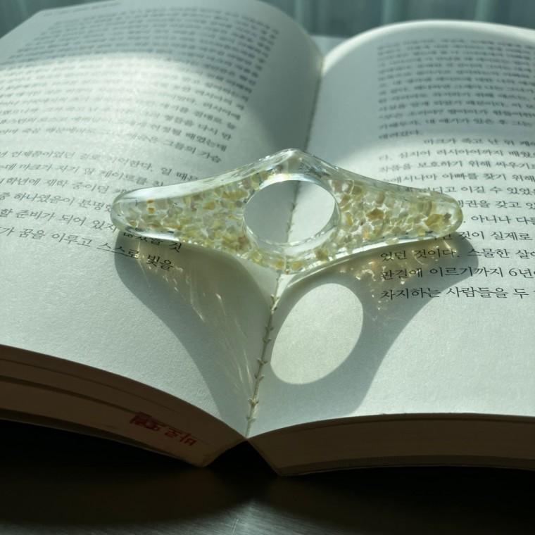 글로시 자개 책갈피 젤리 북마크 북스토퍼 독서링 북클립 북마커