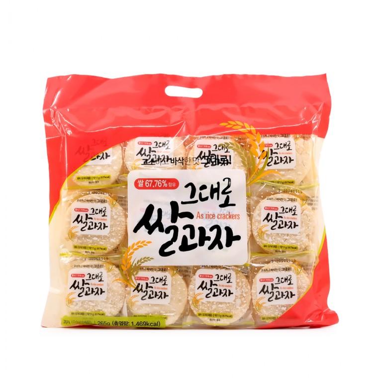 킴스팜팜 고소하고 바삭한 그대로 쌀과자 265g