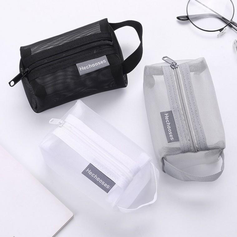 메쉬 사각 파우치 화장품 가방 미니백 DD-13375