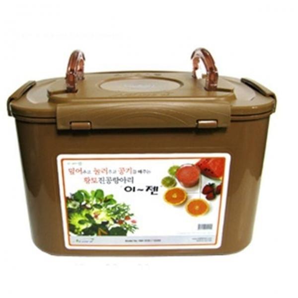 나우리 황토 12L 진공 밀폐 보관용기 반찬 항아리 1개