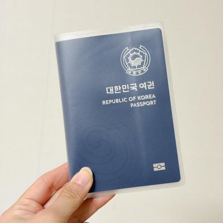 구여권 신여권 호환 PVC 반투명 여권 커버 케이스