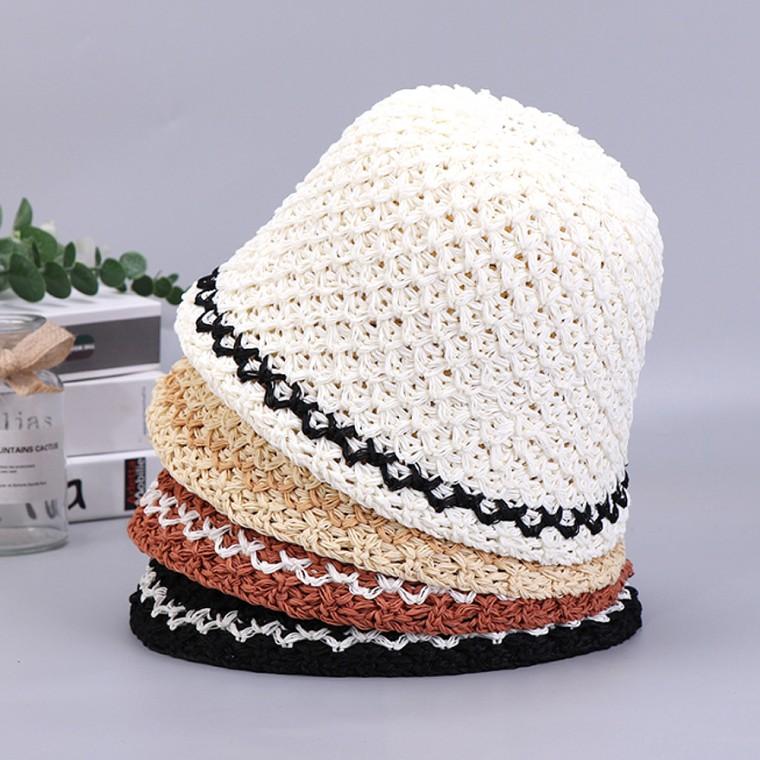 준캡 성인모자 엑스그물챙 벙거지 돌돌이 밀짚모자 썬캡 가림막 여성 여자 모자 버킷햇