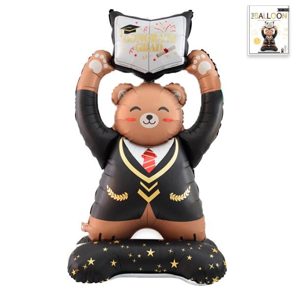 스텐딩 졸업증명서 곰 은박 풍선 졸업식 학사모 파티 졸업생 포토존 홈파티 선물 장식 꾸미기 졸업축하