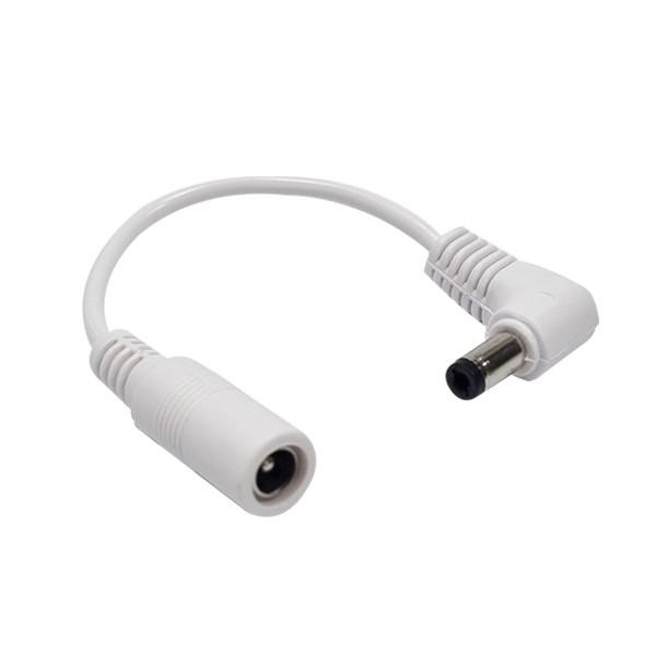 DC 전원 변환 젠더 케이블 ㄱ자 5.5x2.1-2.5mm 어댑터 잭 화이트 SDC114(w)