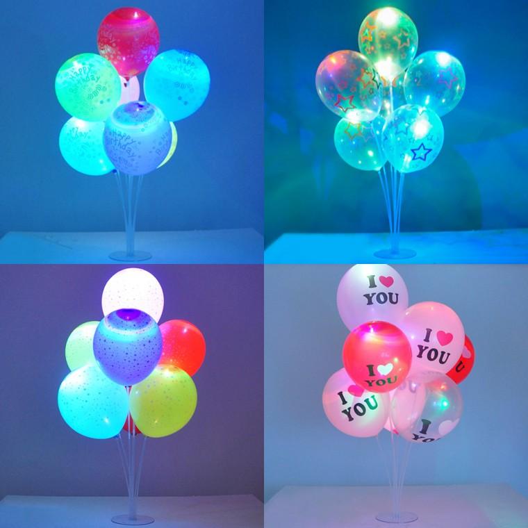 풍선꽂이장식세트70cm LED라이트풍선(8개입) 파티풍선