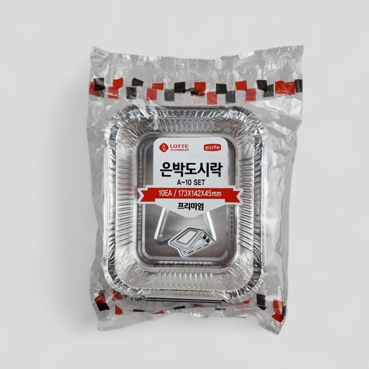 이라이프 일회용 은박도시락 A-10세트 10개입