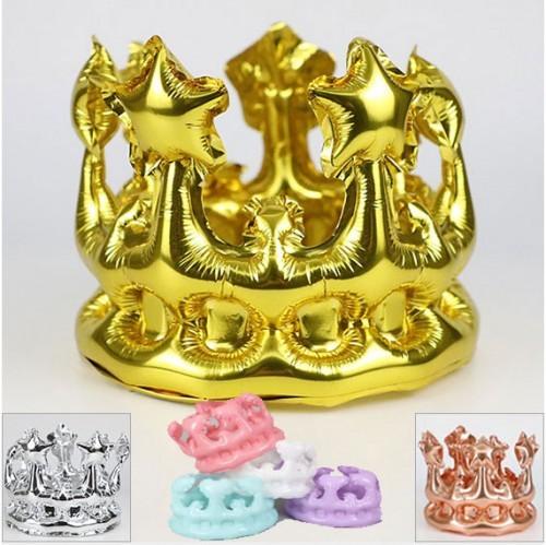 3D 왕관 은박풍선 주인공 생일 파티 왕관풍선 헤어장식 공주 왕자 분장 꾸미기 파티룩 코스프레 선물