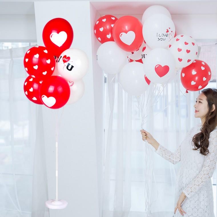 풍선꽂이장식세트130cm(러브러브혼합) 파티 풍선 장식