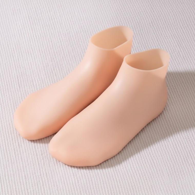 실리콘 보습 양말 발 뒷꿈치 각질 관리 케어 덧신