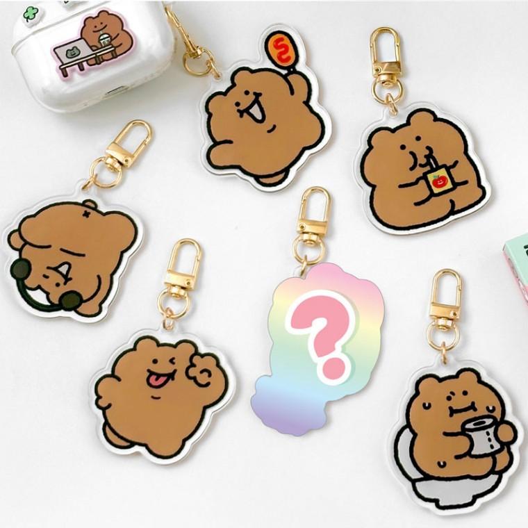 곰돌곰돌희 랜덤 아크릴 키링 (6개)