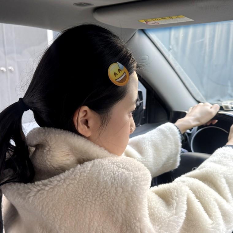 이모지 이모티콘 머리핀 난감