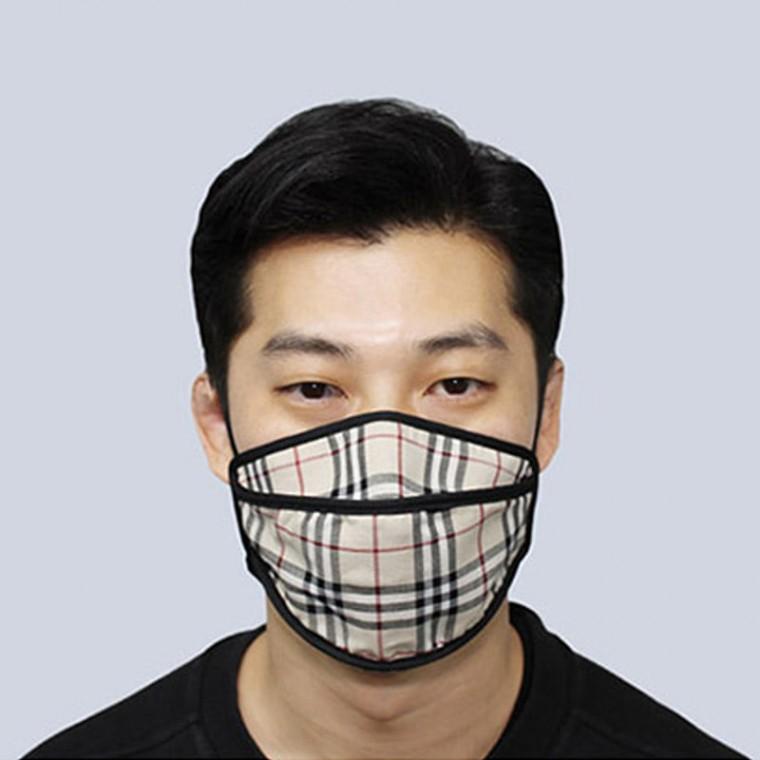 올래 3D입체마스크 체크패션 마스크 보온 겨울용