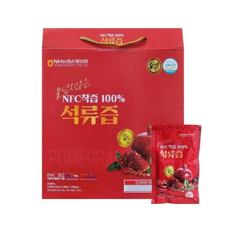 더존건강 NFC 착즙 100% 석류즙 70ml x 30포 캐리어타입