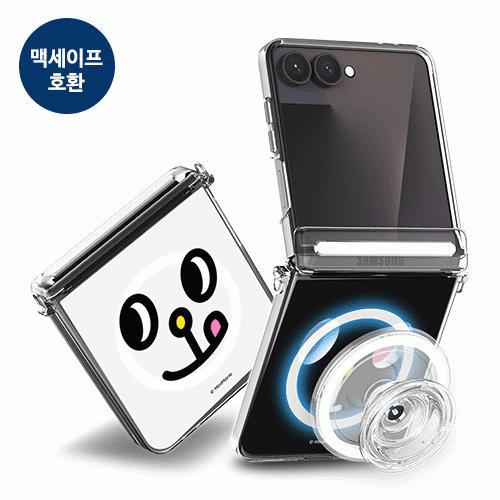 버니콘비니 클로즈업 오토 힌지 보호 마그네틱 클리어 하드케이스 (맥세이프 호환) 플립7 플립6 플립5