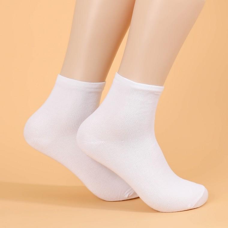 화이트 무지 남성 중목양말 10켤레세트