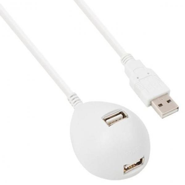 화이트 연장 USB2.0 1m 스탠드 케이블