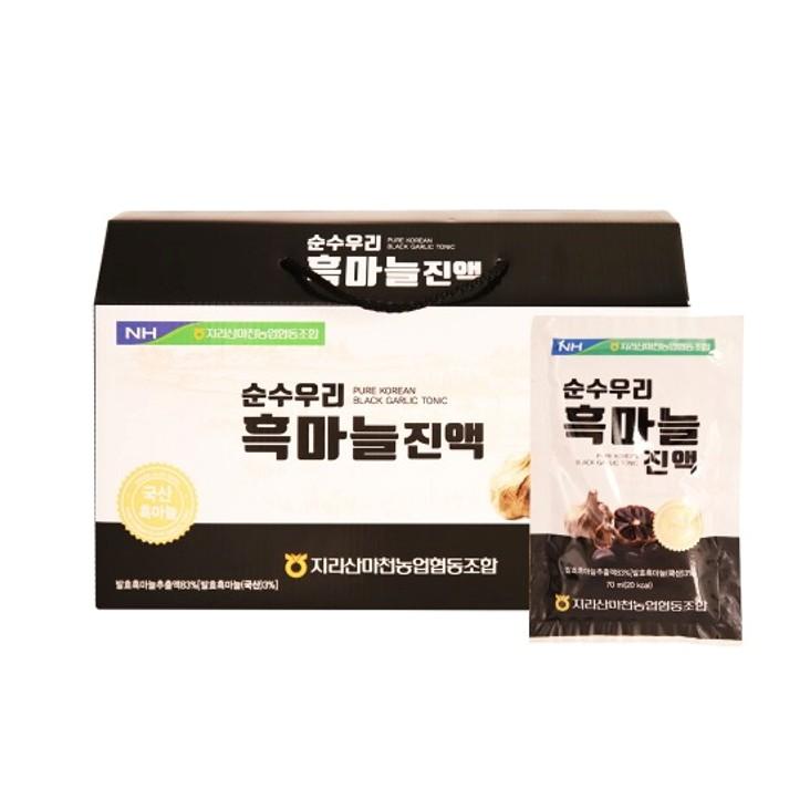 마천농협 순수우리 흑마늘진액 70ml x 30포 캐리어타입