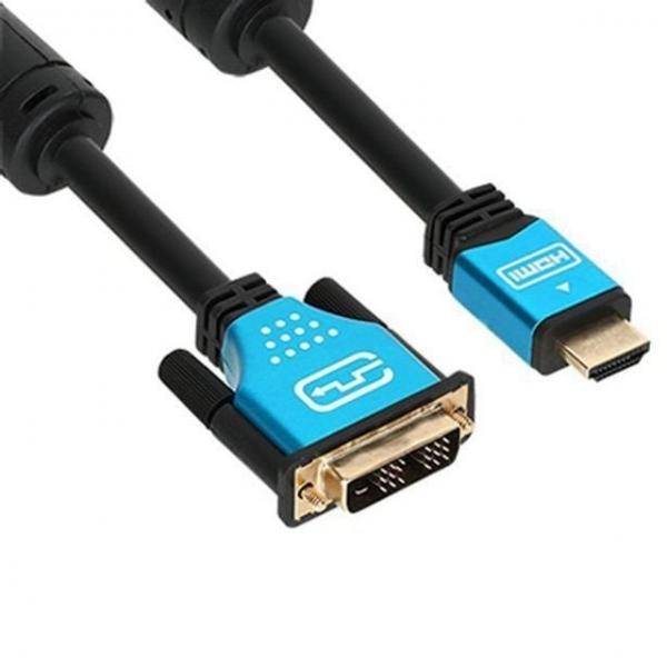 DVI to Blue 케이블 NETmate Metal HDMI 1m