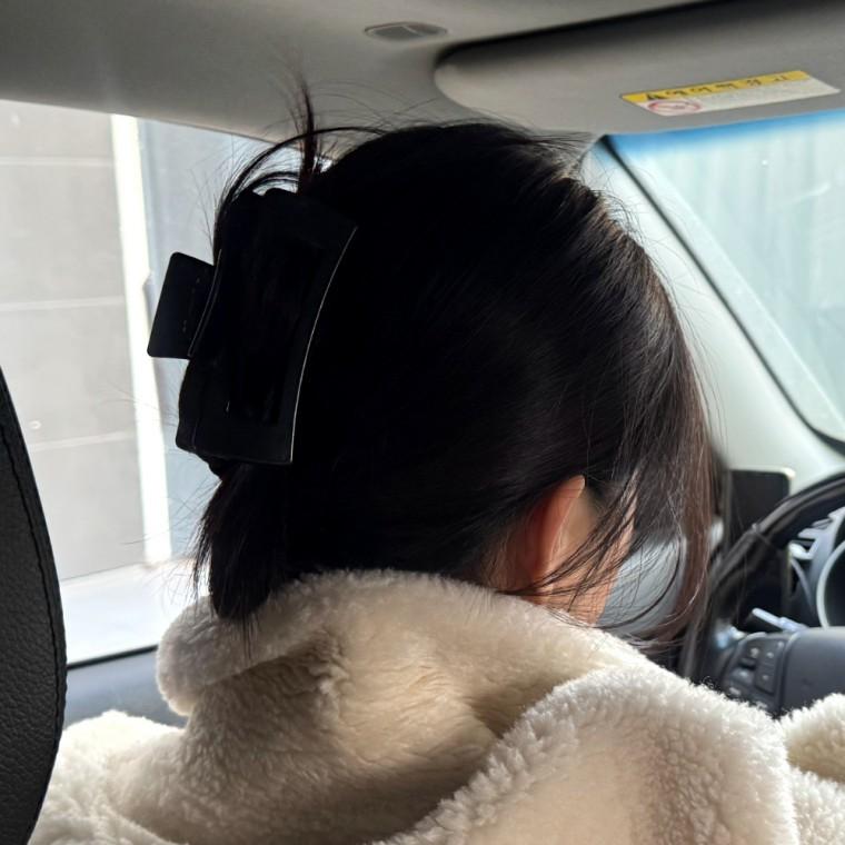 말랑 실리콘 집게핀 블랙