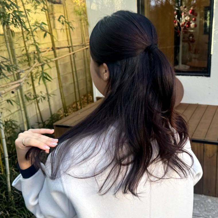 두꺼운 무매듭 머리끈 블랙 20p