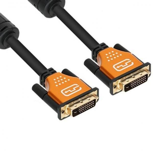 듀얼 0.5m NETmate DVI 케이블 D Metal Gold