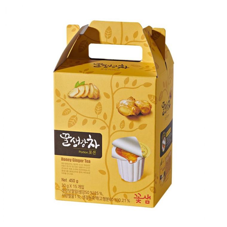 꽃샘 꿀 생강차 포션 15개입 액상차