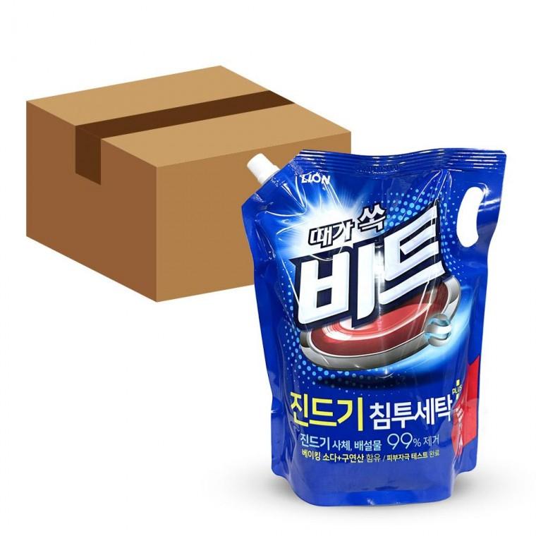 LION 때가 쏙 비트 진드기 침투 세탁 세제 일반용 리필 2L 6개