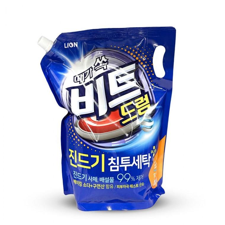 LION 때가 쏙 비트 진드기 침투 세탁 세제 드럼용 리필 2L