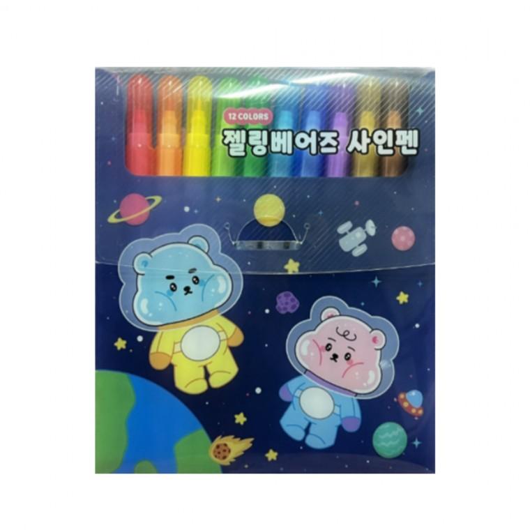 젤링베어즈 12색 수성 사인펜