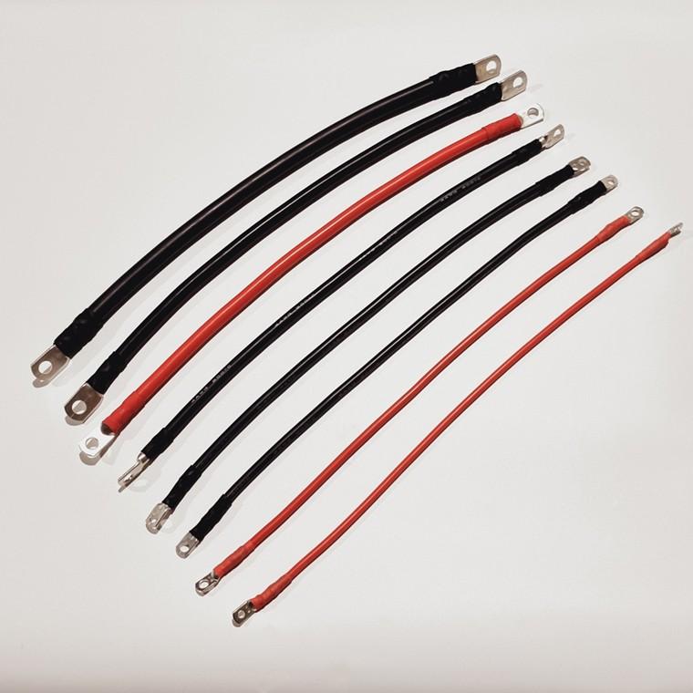 우리파파 실리콘 전원 케이블 동관 단자 터미널 압착 전선 배터리 연결 5AWG - 60CM