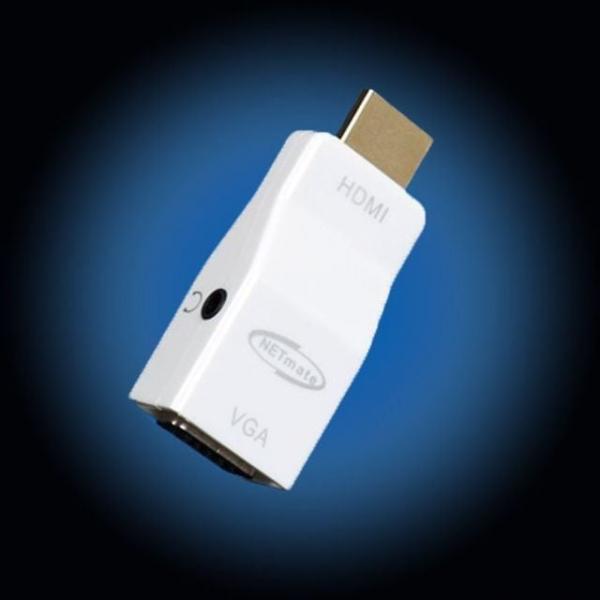HDMI 컨버터 NETmate 젠더 RGB to 무전원 VGA Stereo
