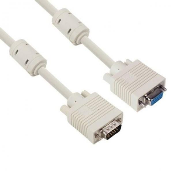 모니터 케이블 RGB 연장 1.8m 베이지 NETmate NMCR18F