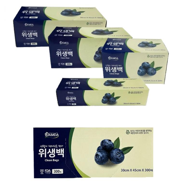 DAMDA 위생백 300매입 미니 주형 야채 고기 보관팩