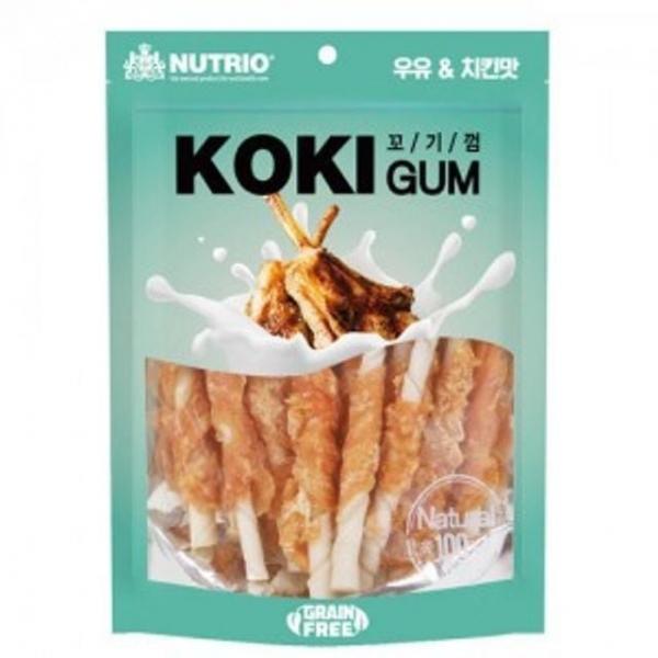 우유 애견껌 치킨맛 꼬기껌 스틱18p 강아지 간식