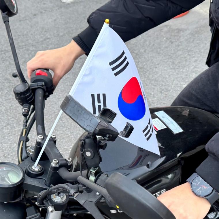대한민국 응원깃발 손 태극기 소