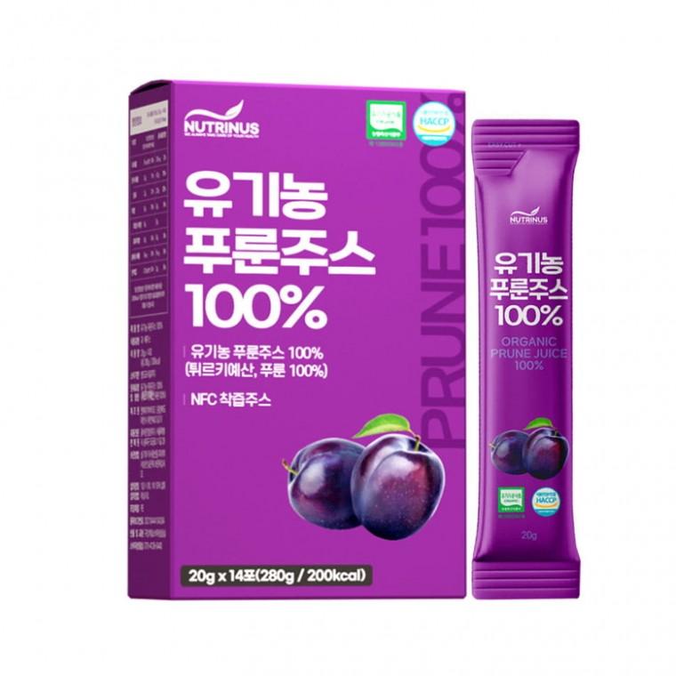뉴트리너스 NFC 유기농 푸룬주스 100% 20g x 14포